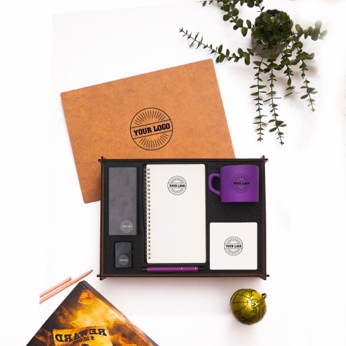 Ahşap Kutulu Hediye Seti 3626-5